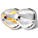 Amber White Stainless Steel Turn Marker Watermelon Lights