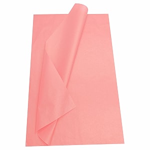 salmon pink pack of 100 sheets ultra-thin tissue paper 18 gsm 50 x 75 cm  tissue paper for gift bags lightweight crafts and garment wrapping  not suitable for heavy-duty wrapping