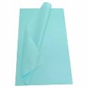 Aqua Blue Pack of 100 Sheets Ultra-Thin Tissue Paper, 18 GSM (50 x 75 cm) – Tissue Paper for Gift Bags, Lightweight Crafts, and Garment Wrapping | Not Suitable for Heavy-Duty Wrapping