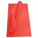 Scarlet Red Pack of 100 Sheets Ultra-Thin Tissue Paper, 18 GSM (50 x 75 cm) – Tissue Paper for Gift Bags, Lightweight Crafts, and Garment Wrapping | Not Suitable for Heavy-Duty Wrapping