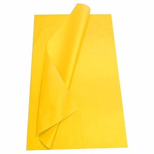 ambey papers llp pack of 30 sheets 18 gsm  gift wrapping paper  kite paper for art craft  colored tissue paper  dark yellow wrapping paper large size 50x75 cm