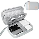 Faux Leather Electronic Gadget Travel Organizer, Electronic Accessories Bag, Gadget Organizer Case, Cable Organizer Bag Portable , External Hard Drive Portable Carrying Case (Grey)