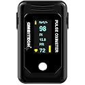 AmbiTech High Accuracy Fingertip Pulse Oximeter, SpO2, Perfusion Index with OLED Display (Made in India-Black)