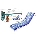AMBITECH PVC Nylon Anti-Decubitus Anti-Bedsore Tubular Air Mattress With Compressor Alternating Pressure System Blue| 2 Year Warrenty | Pack Of 1| Made In India