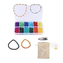 ambitieux Premium 12 Different Colors of 6 mm Crystal Beads Bracelet Necklace Jewelry Making kit for Adults with Jute Bag, Elastic and Thread Cutter (6 mm Crystal Beads)