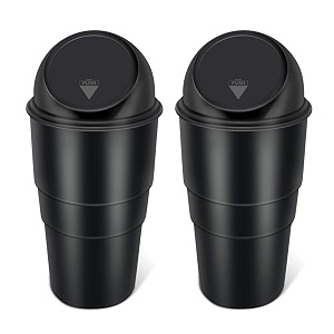 car dustbin  dustbin for car  car trash bin  car bin  car trash can  car bin trash  mini car trash bin  portable trash can for car home office 2 black