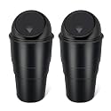 Car Dustbin | Dustbin For Car | Car Trash Bin | Car Bin | Car Trash Can | Car Bin Trash | Mini Car Trash Bin | Portable Trash Can For Car, Home, Office/.. (2, Black)