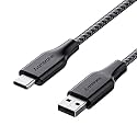 Ambrane Unbreakable 3A Fast Charging Braided Type C Cable – 1.5 Meter (RCT15 (A), Black) Supports QC 2.0/3.0 Charging