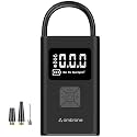 Ambrane Wired Tyre Inflator Air Pump for Cars with Digital Display & LED Light, 60W with up to 100 Psi, Portable Air Compressor, with Nozzles for Car, Bike, Motorcycle, Sports Ball (Turbo Lite Black)