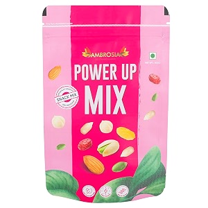 ambrosia power trail mix 200g  mixed nuts seeds amp dried berries  healthy snack  high protein  high fibre  ready-to-eat