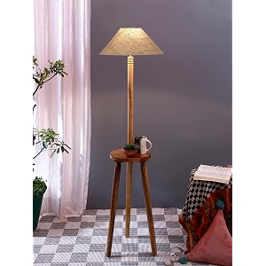 beige jute coolie floor lamp -45-13x5375 inches-tripod natural