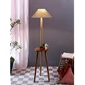Beige Jute Coolie Floor Lamp -45-(13x53.75 Inches)-Tripod Natural