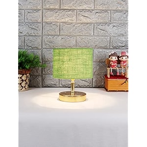 lamp table lamp night lamp for bedroom lamp for living room bedside lamp table lamp for bedroom bedroom decoration items room dcor- metal base green jute shade-9 inches-151