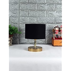 lamp table lamp night lamp for bedroom lamp for living room bedside lamp table lamp for bedroom bedroom decoration items room dcor- metal base black cotton-9 inches-137
