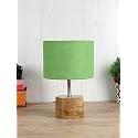 Lamp, Table Lamp, Night Lamp for Bedroom, Lamp for Living Room, Bedside Lamp, Table Lamp for Bedroom, Bedroom Decoration Items, Room Décor- (Metal Base, Orange Cotton Shade)-9 Inches-139