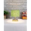 Lamp, Table Lamp, Night Lamp for Bedroom, Lamp for Living Room, Bedside Lamp, Table Lamp for Bedroom, Bedroom Decoration Items, Room Décor- (Metal Base, Green Jute Shade)-9 Inches-151