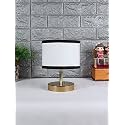 Lamp, Table Lamp, Night Lamp for Bedroom, Lamp for Living Room, Bedside Lamp, Table Lamp for Bedroom, Bedroom Decoration Items, Room Décor- (Metal Base, Multicolor Cotton Shade)-9 Inches-142