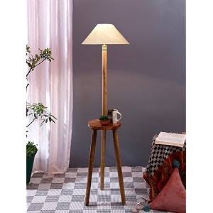 off-white cotton coolie floor lamp -4613x5375inches-tripod natural