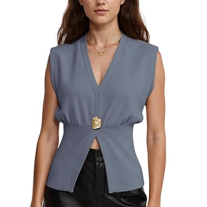 AMEBELLE Womens Vest Tops V Neck Sleeveless