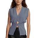 AMEBELLE Womens Vest Tops V Neck Sleeveless