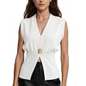 AMEBELLE Womens Vest Tops V Neck Sleeveless