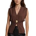 AMEBELLE Womens Vest Tops V Neck Sleeveless