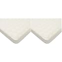 American Baby Company Waterproof Pack N Play Playard Mattress Protector, Quilted Fitted Protector Pad Cover Made with Organic Cotton Top Layer, 39" x 27" (Pack of 2)