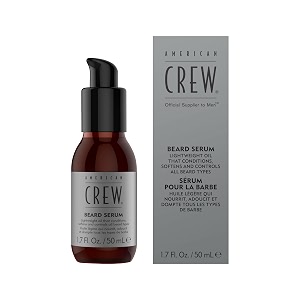 american crew beard serum - 50ml  17 fl oz - nourishing beard oil for softening hydrating and smoothing facial hair