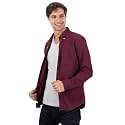 American Eagle Men Burgundy Slim Fit Oxford