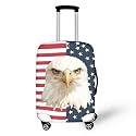 American Flag Eagle Pattern Suitcase Covers for Luggage,Luggages Covers for Suitcase,Luggages Cover Protector,Travel Luggage Suitcases Protective Cover Dust Pollution Prevention