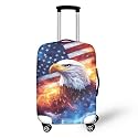 American Flag Eagle Suitcase Covers for Luggages,Suitcase Cover Protector Fit 18-32 Inch Luggage,Travel Luggage Cover Suitcases Protector