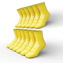 AMERICAN HOSPITAL SUPPLY Grippy Socks Hospital Socks Latex-Free Double Side Treaded Grip Socks with Elastic Cuff | Pack of 6 Pairs (X-Large) Yellow