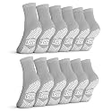 AMERICAN HOSPITAL SUPPLY Non-Slip Hospital Socks, Anti-Skid, Anti-Slip Gripper Socks for Medical or Home Use, 6 Pairs