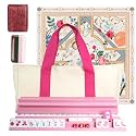 American Mahjong Game Set, Portable Carrying Bag,Acrylic 160 Tiles,Western Mahjong Tiles Set,Complete Ma Jong Set (Purple)