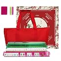 American Mahjong Game Set, Portable Carrying Bag,Acrylic 160 Tiles,Western Mahjong Tiles Set,Complete Ma Jong Set (Red)