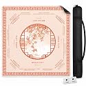 American Mahjong Mat with Rules, 31.5 x 31.5 Inch, Orange