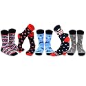 American Patriotic Stars and Stripes Crew Knee High Low Cut Ankle Novelty Socks for Men and Women Multipair