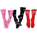American Patriotic Stars and Stripes Crew Knee High Low Cut Ankle Novelty Socks for Men and Women Multipair
