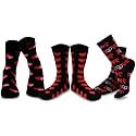 American Patriotic Stars and Stripes Crew Knee High Low Cut Ankle Novelty Socks for Men and Women Multipair