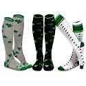 American Patriotic Stars and Stripes Crew Knee High Low Cut Ankle Novelty Socks for Men and Women Multipair