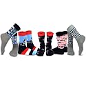 American Patriotic Stars and Stripes Crew Knee High Low Cut Ankle Novelty Socks for Men and Women Multipair