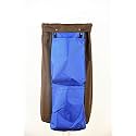 American Supply 2 Pockets Cleaning Cart Recycle Caddy Bag, Blue