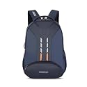 American Tourister Martt+ 01, 28L Laptop Backpack, Office Bag, Backpack Bag For Man and Women With Rain Cover, Ergo Back and Air Groove, Navy Blue