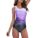 American Trends Athletic One Piece Swimsuits for Women Modest Full Coverage