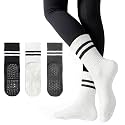 American Trends Pilates Socks with Grips for Women Yoga &amp; Barre - Non Slip
