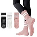 American Trends Pilates Socks with Grips for Women Yoga &amp; Barre - Non Slip