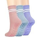 American Trends Pilates Socks with Grips for Women Yoga &amp; Barre - Non Slip