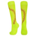 American Trends Softball Socks with Stripes, Knee High for Women Girls