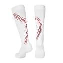 American Trends Softball Socks with Stripes, Knee High for Women Girls