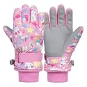 American Trends Winter Gloves for Kids Waterproof Boys Girls Cute Snow Ski Gloves Toddler Snowboarding Gloves Windproof